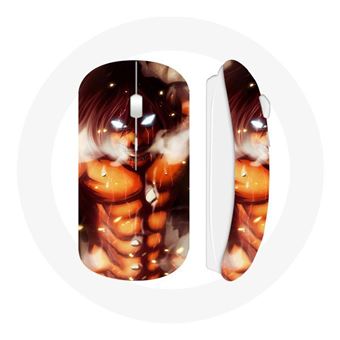 Rato Wireless Maniacase Eren Yeager Ataque Aos Titãs Anime Manga - 1