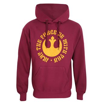 Polar com Capuz Unissexo Star Wars May The Force Be With You | XXL - Castanho-avermelhado - 1