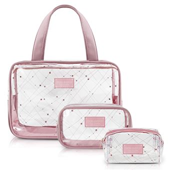 Conjunto de Bolsa e Nécessaire Jacki Design | 3 Peças | Transparente - 1