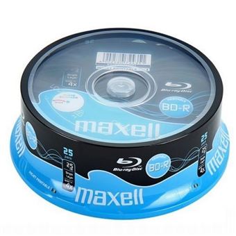 Disco de Blu-ray Virgem Maxell 25 x BD-R 4x - 1