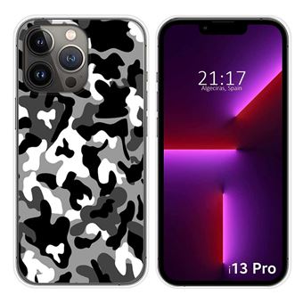 Capa Tumundosmartphone de silicone para iPhone 13 Pro (6.1) design Desenhos de camuflagem de neve - 1