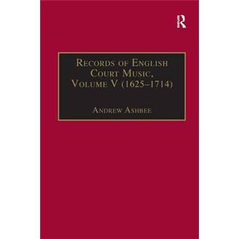 Records Of English Court Music Volume V 16251714 - 1