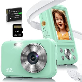 Câmara digital compacta para crianças DUDAO DC406 | FDH | 44MP | autofocus 16x zoom | 2,4 &quot; | 8G | Verde - 1