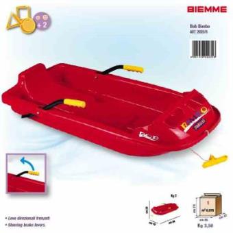 Trenó Bob Vermelho - 1