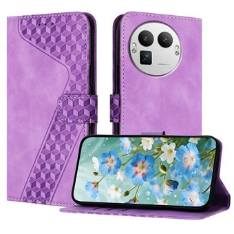 Capa FOXDOCK para Realme GT8 Pro com Fecho Magnético | Resistente a Impactos e Quedas | Compartimentos para Cartões | Roxo - 1