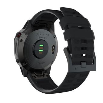 Pulseira de Silicone Magunivers 26Mm Preto para Garmin Fenix 6X Gps/6X Pro - 1