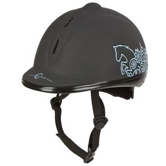 Capacete de Equitação Covalliero Beauty VG1 52-55 cm preto 328250 - 1