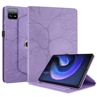 Capa FLOODKING para Xiaomi Pad 6/6 Pro | Giratória 360º | Botão Rotativo | Roxo - 1