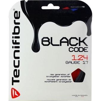 Tecnifibre 04GBLA124B corda para raquetes Ténis Multi-filamento 1,24 mm Poliuretano Preto - 1