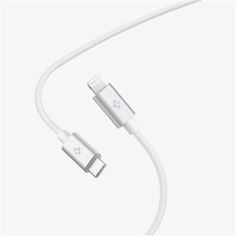 Carregador de Dispositivos Móveis Spigen USB-C to Lightning Cable | Branco - 1