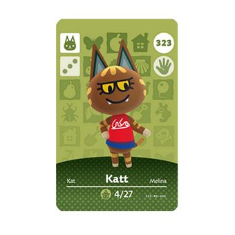 Cartão de NFC DreamWorks para Animal Crossing Compatível com Nintendo Switch Amiibo | 323 Katt - 1