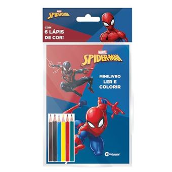 Solapa Pop Minilivro Ler E Colorir Com Lápis - Homem-Aranha - 1