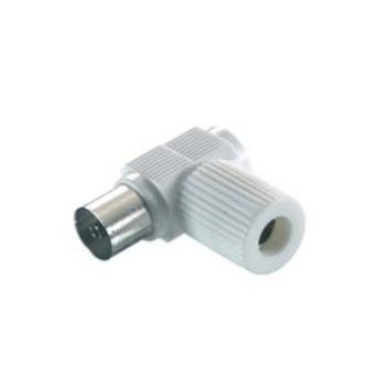 Adaptador para Cabos Vivanco Angled Coax Adapter | Branco - 1