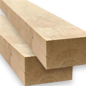 Travessas Maderterraneo madeira natural | 12x20x200 cm | 2 Unidades - 1