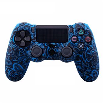 Capa HSMY Silicone Anti-Queda para Comando PS4/Slim/Pro - Azul escuro - 1
