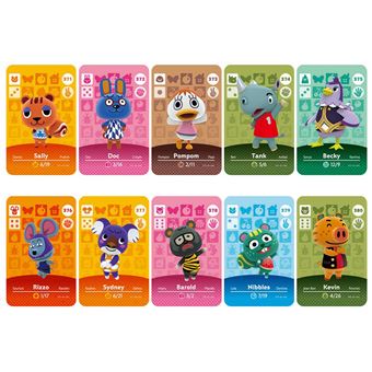 Pack 10 Cartões NFC zhishang para Animal Crossing | Compatível com Nintendo Switch Amiibo / Switch Lite / Wii U | Mkp38 - 1