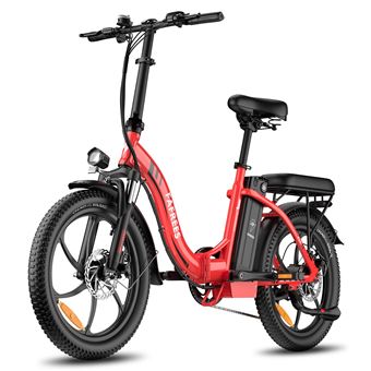 Bicicleta Elétrica FAFREES F20 | 250W | 36V18Ah | Travão a disco mecânico | 20" | Vermelha - 1
