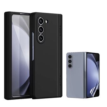 Kit Película Hydrogel Full Cover Frente + Capa Silicone Líquido Phonecare para Samsung Galaxy Z Fold6 | Preto - 1