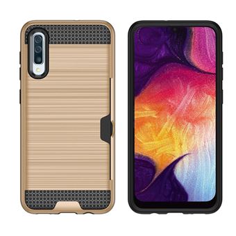Capa Magunivers para Samsung Galaxy A50 e TPU Híbrido com Slot para Cartão Ouro