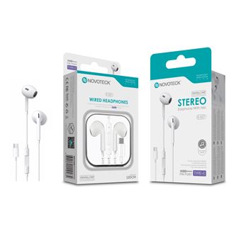Auriculares com Micro Novoteck E-027 | Type-C - 1