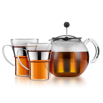 Conjunto de Chaleiras Bodum K1801-16CAR | Cromado, Transparente - 1