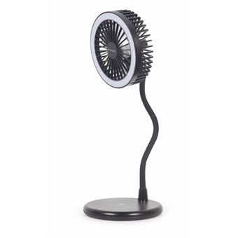 Ventoinha de Mesa Gembird TA-WPC10-LEDFAN-01 | 15,3 W | Preto - 1