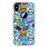 Capa Tpu Hapdey para Iphone X - Xs | Design Padrão de Bolhas Em Quadrinhos 6 - Transparente_0
