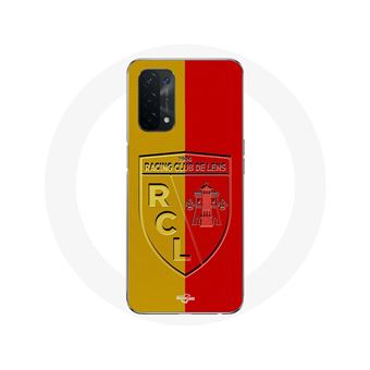 Capa Maniacase para Oppo A74 5G com o Logotipo do RCL Lens em Fundo amarelo e vermelho - 1