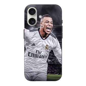 Capa Maniacase para Iphone 16 Plus Kylian Mbappe Golo do Real Madrid - 1