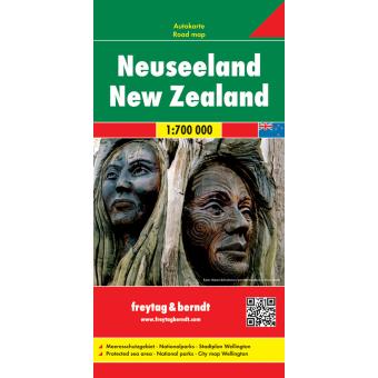 Mapa de Estrada Nova Zelândia 1:700.000 - 1