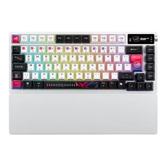Teclado Gaming Wireless ASUS ROG Azoth X | Branco - 1