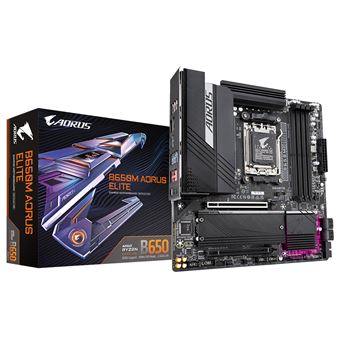 Motherboard GIGABYTE B650M AORUS ELITE | Preto - 1