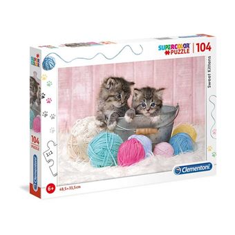 Puzzle Clementoni Sweet Cats - 104 Peças - 1