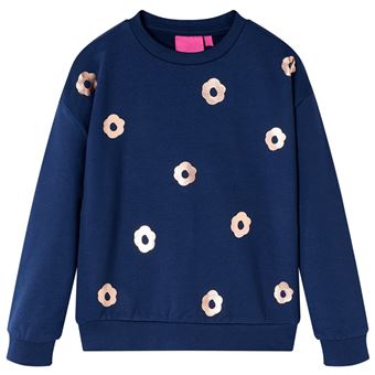 Sweatshirt para criança | vidaXL | azul-marinho 128 | 7 a 8 anos - 1