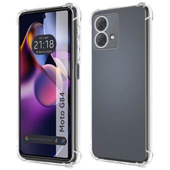 Capa Tumundosmartphone de silicone anti-choque transparente para Motorola Moto G84 5G - 1