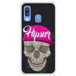 Capa Hapdey para Samsung Galaxy A40 2019 Design Caveira Hipster em Silicone Flexível e TPU