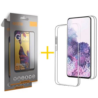 Pack 2 x Película de Vidro Temperado Full + Capa Accetel Samsung Galaxy A03 Core Dupla 360º Transparente Clear - 1