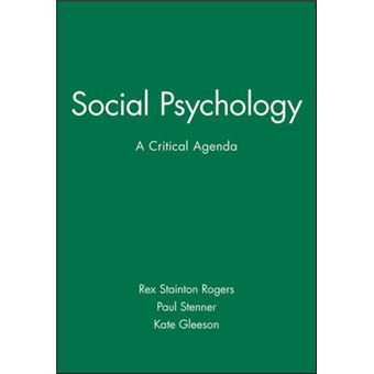 Social Psychology - A Critical Agenda - Paperback - 1995 - 1