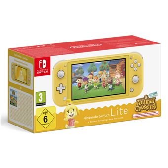 Consola de Jogos Portáteis Nintendo Switch Lite Animal Crossing | Amarelo - 1