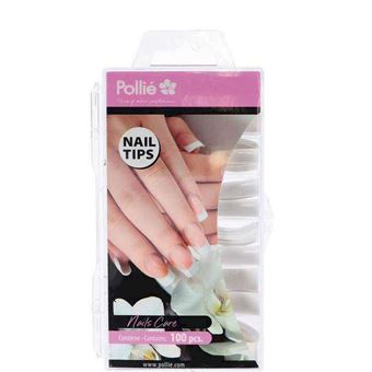 Unhas Postiças Tips naturales square Pollie 06743 | caixa 100 Unidades - 1
