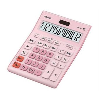 Calculadora Básica Casio GR-12C-PK | Rosa - 1