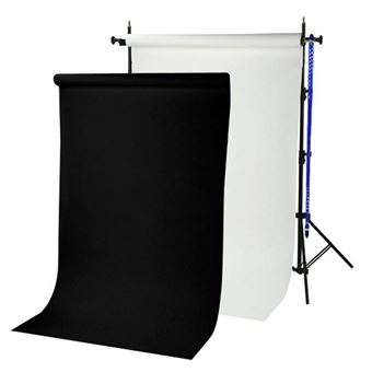 Suporte de Fundo para Studio + 2 Fundos de Papel Bresser Br-Tp240 | 240cm | 1,35x11M - 1