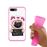 Capa Hapdey para iPhone 7 Plus - 8 Plus Design Pug Vestido de Porco Most Wanted em Silicone Flexível e TPU Cor-de-Rosa_3