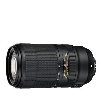 Lente de Máquina Fotográfica Nikon AF-P NIKKOR | 70-300mm f/4.5-5.6E ED VR SLR | Tele Zoom Lens - Preto
