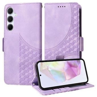 Capa FLOODKING para Samsung Galaxy A36 5G | Design Acolchoado | Couro PU Premium | Roxo - 1
