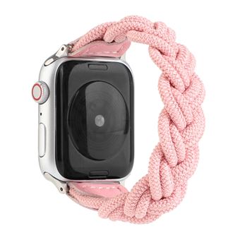 Bracelete de Nylon HSMY Extensível Trançado para Apple Watch Series 6/ SE/ 5/ 4 | 40 mm - Rosa - 1