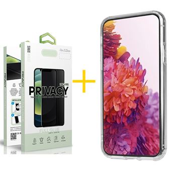 Pack 1 x Película de Vidro Temperado Anti-Spy + Capa skyhe Samsung Galaxy A23 5G Gel Reforçado - Transparente Clear - 1