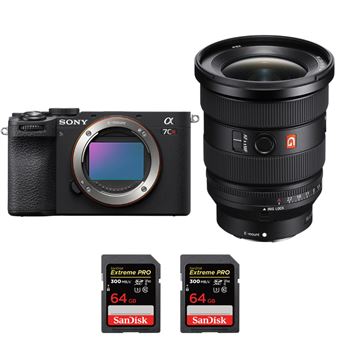 Sony A7CR Preto + FE 16-35mm f/2.8 GM II + 2 SanDisk 64GB Extreme PRO UHS-II SDXC 300 MB/s + PDF MCZ DIRECT - 1