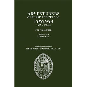 Adventurers Of Purse And Person, Virginia, Fourth EditionVolume Ii, Families Gp - 1
