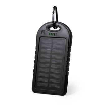 Banco de Energia Solar DAM Lenard | 4000 mAh - Preto - 1